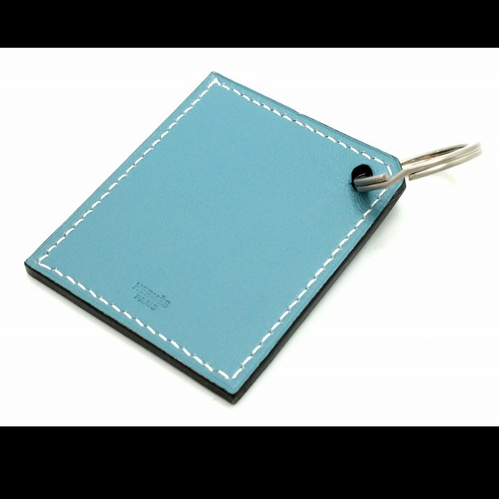 Authentic Hermes Leather Key Ring - image 8